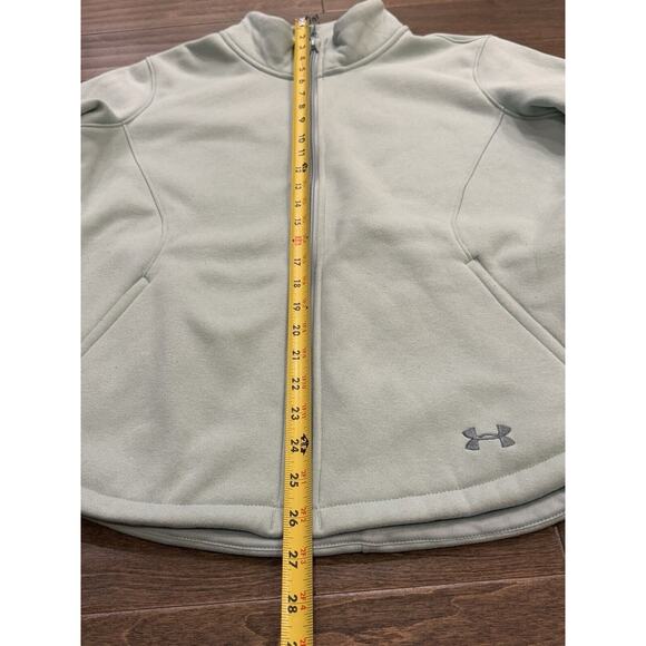 Under Armour Womens Mint Green XStorm Fleece Full Zip Jacket Size M MEDIUM - Picture 10 of 11